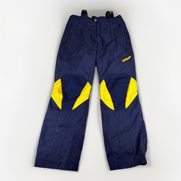 Spyder Overalls Bib Pants Mens Large Navy Blue Thinsulate Insulation Ankle Zip - Picture 1 of 16